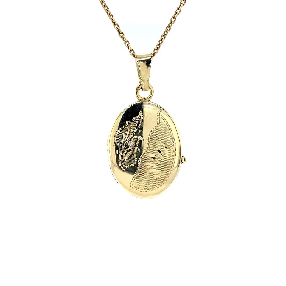 Vintage 14K Gold Locket with Engraving