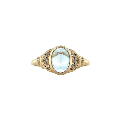Vintage Jane 14K Gold Ring, Poolside Party
