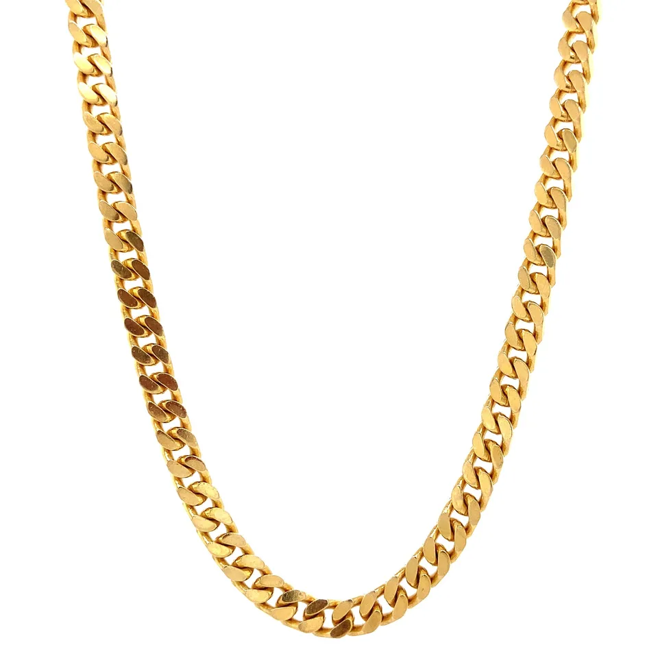 Vintage 14K Gold Necklace Curb 50 cm