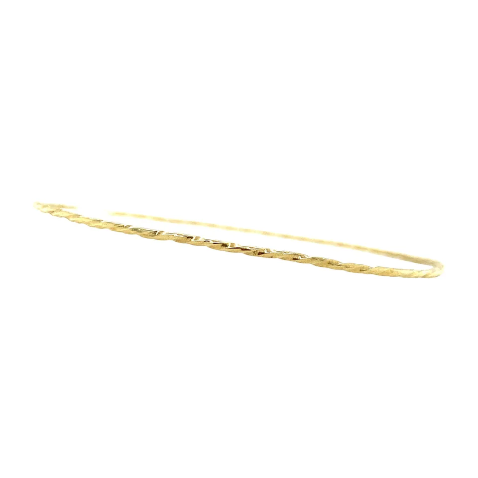 Vintage 14K Gold Twisted Rinkelarmband Bracelet