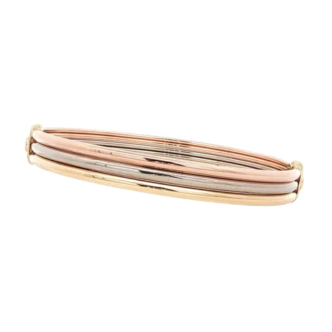 Vintage Cartier 18K Tricolor Gold Bracelet