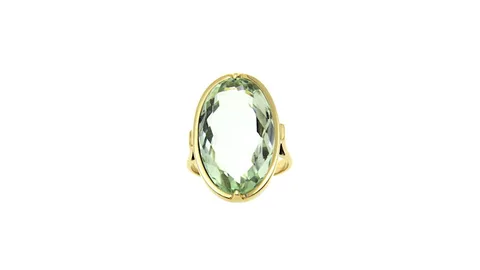 Vintage 14K Gold Ring with Synthetic Spinel