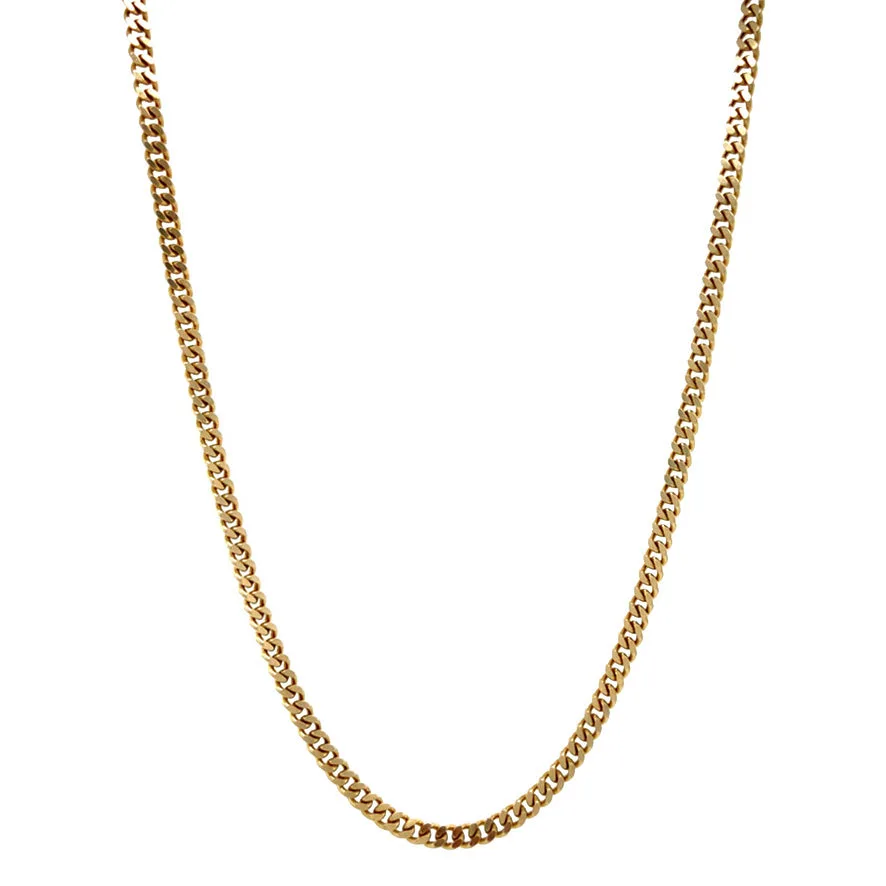 Vintage 14K Gold Curb Necklace