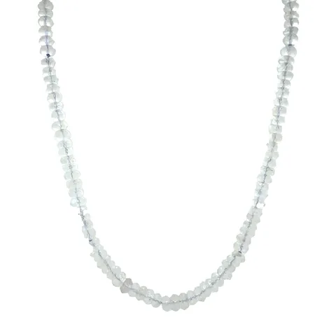 Vintage Moonstone Necklace with 14K Gold Clasp