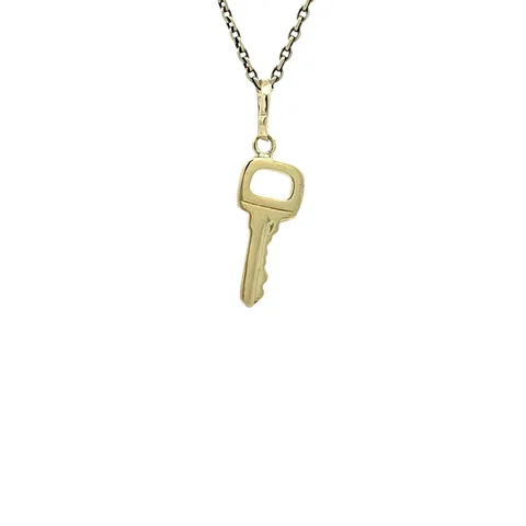 Vintage 14K Gold Key Pendant