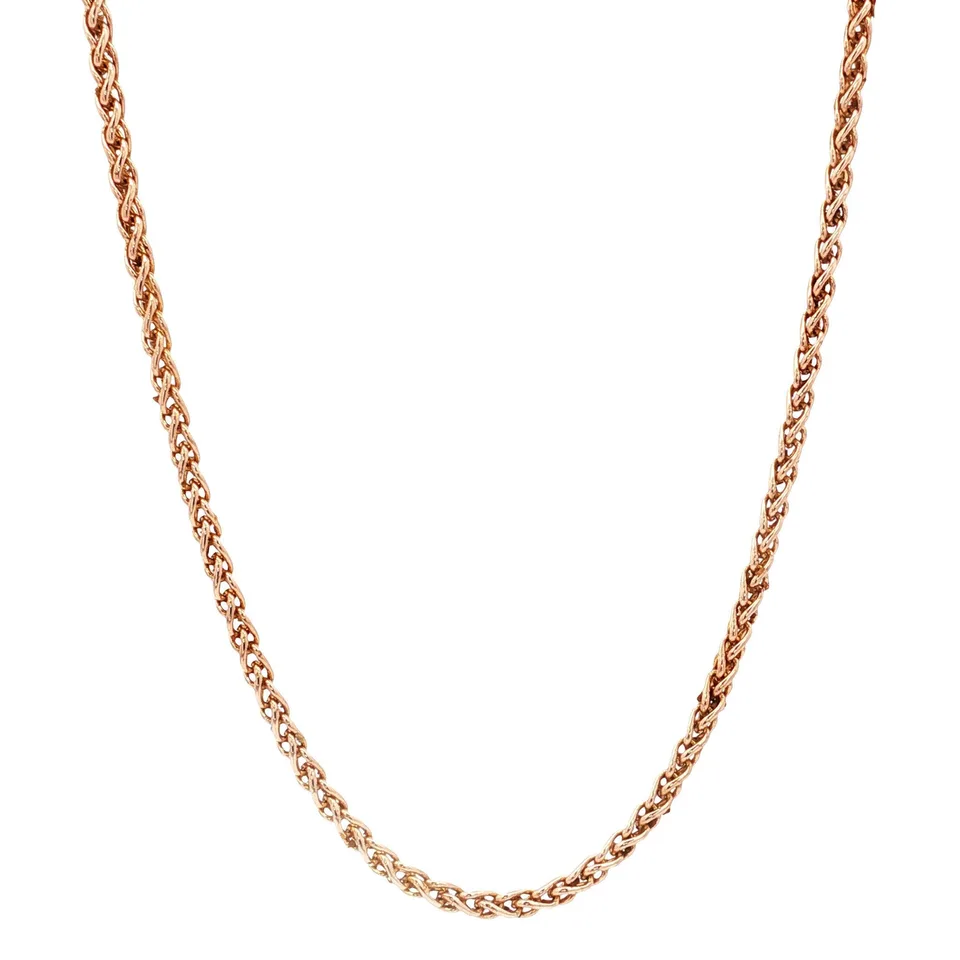 Vintage 14K Rose Gold Foxtail Necklace
