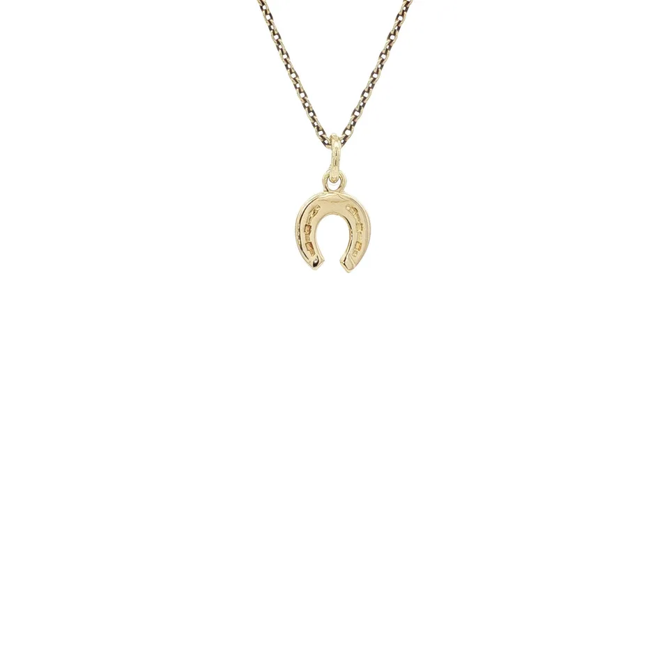 Vintage 14K Gold Hoefijzer Pendant