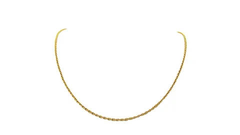 Vintage 18K Gold Long Necklace Anchor 46.5 cm