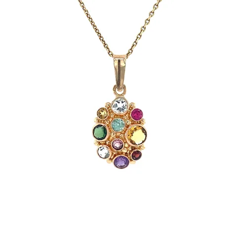 Vintage 14K Gold Cocktail Pendant