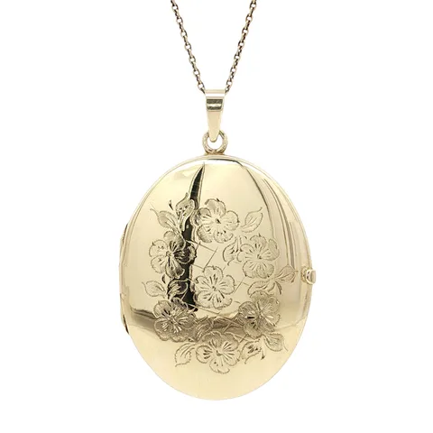 Vintage 14K Gold Locket with Engraving