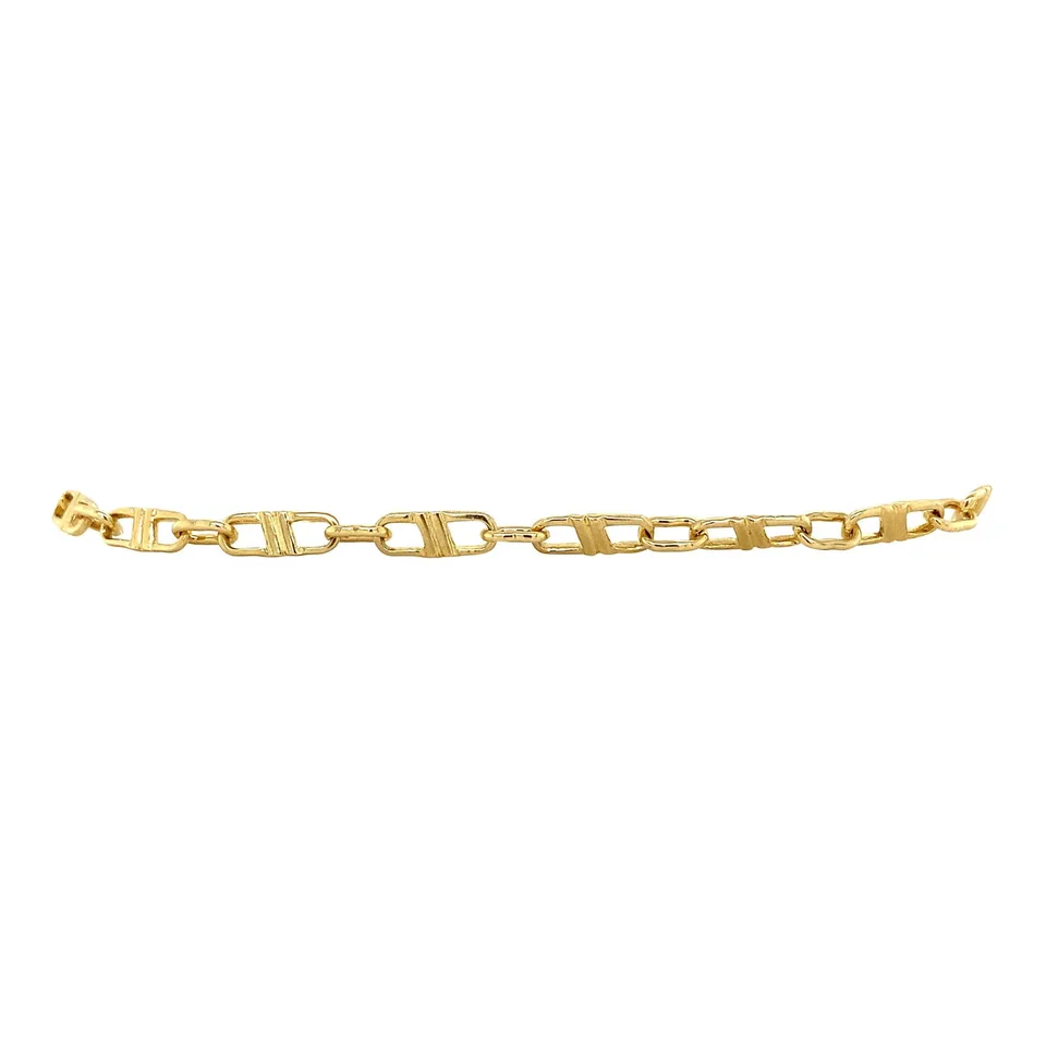 Vintage 14K Gold Bracelet Fancy 19.5 cm