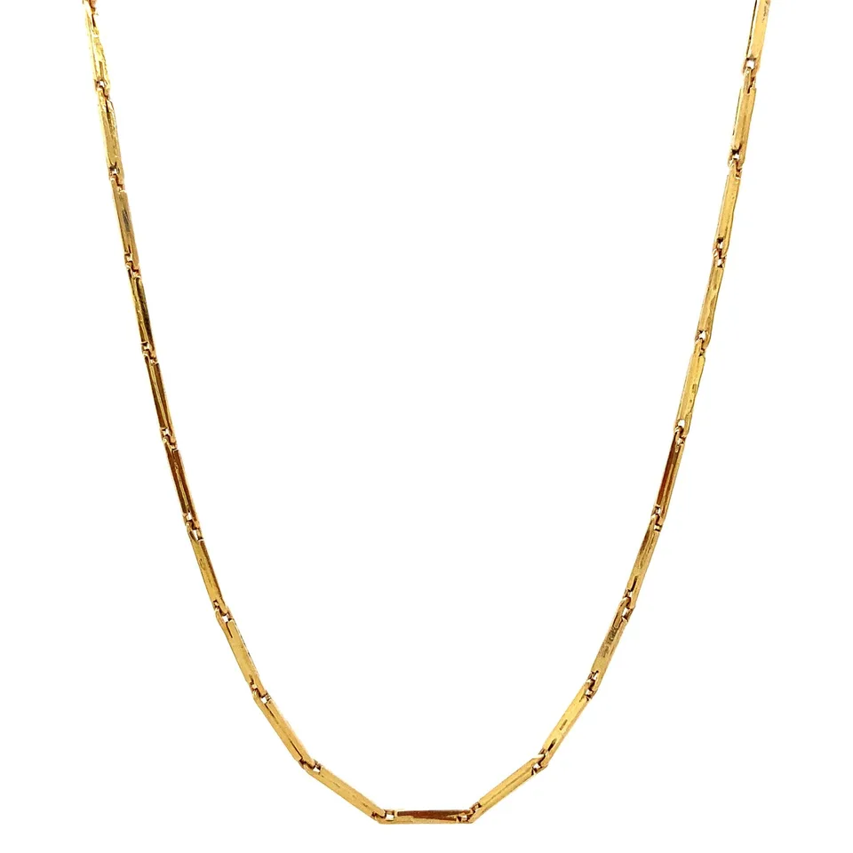 Vintage 14K Gold Necklace Fancy 52 cm