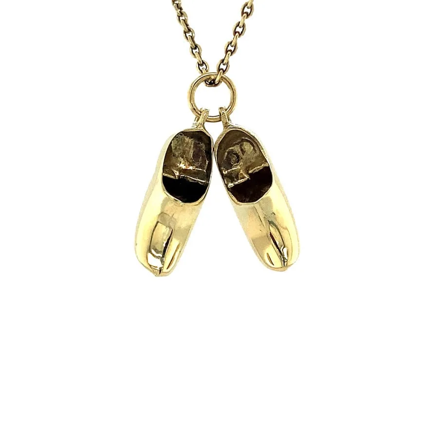Vintage 14K Gold Pendant Klompen