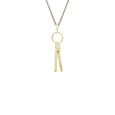 Vintage 14K Gold Keys Pendant