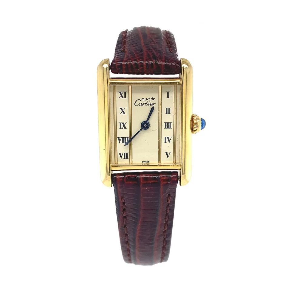 Vintage Cartier Vermeil Tank Must Quartz Watch