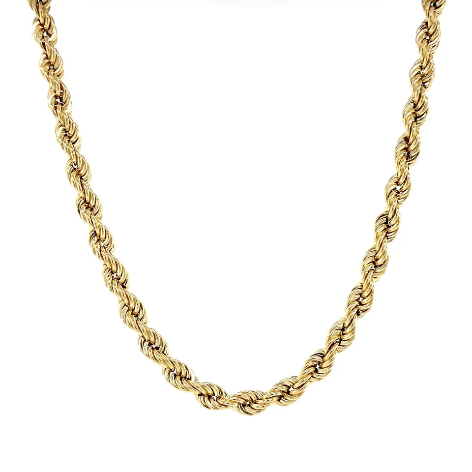 Vintage 14K Gold Necklace Rope 84.5 cm