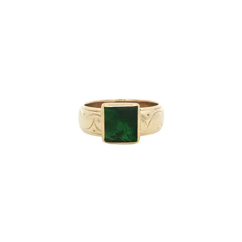 Vintage 14K Gold Ring with Maw Sit Sit