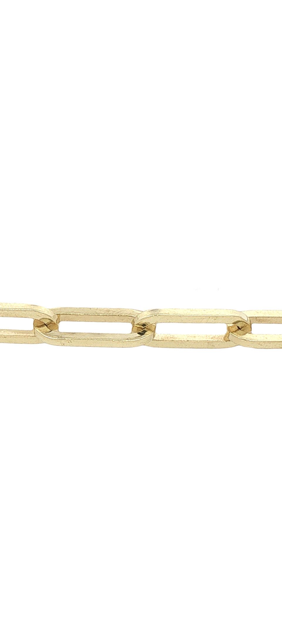 Vintage 14K Gold Paperclip Bracelet