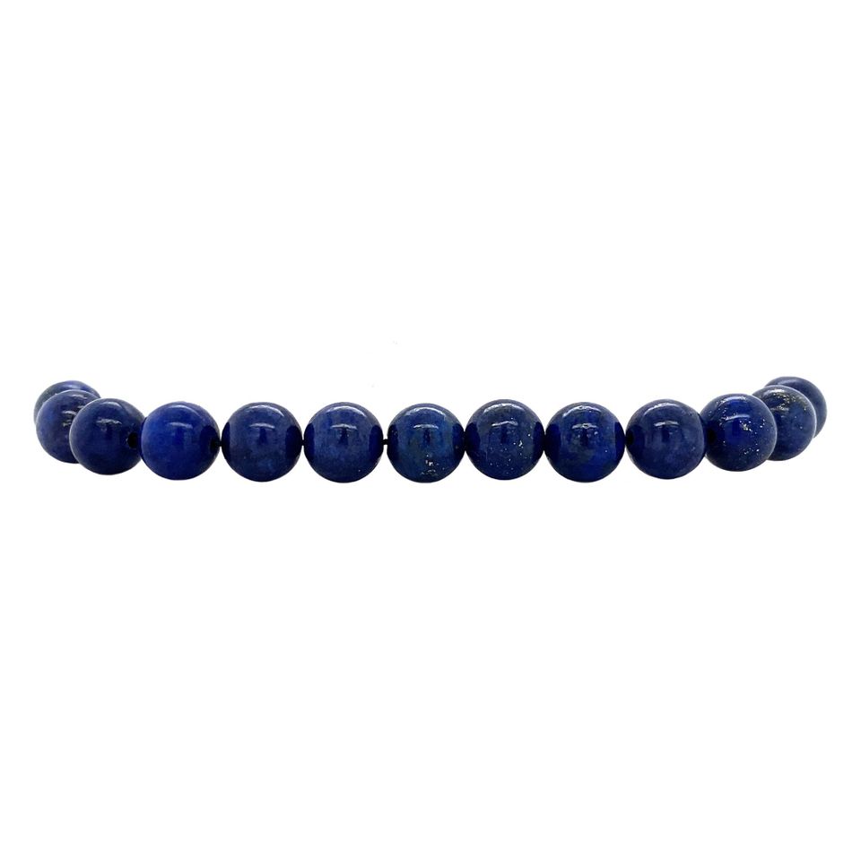 Vintage Lapis Bracelet with Decorative Clasp