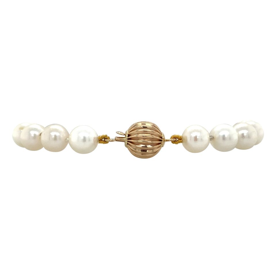 Vintage Pearl Bracelet with 14K Gold Clasp