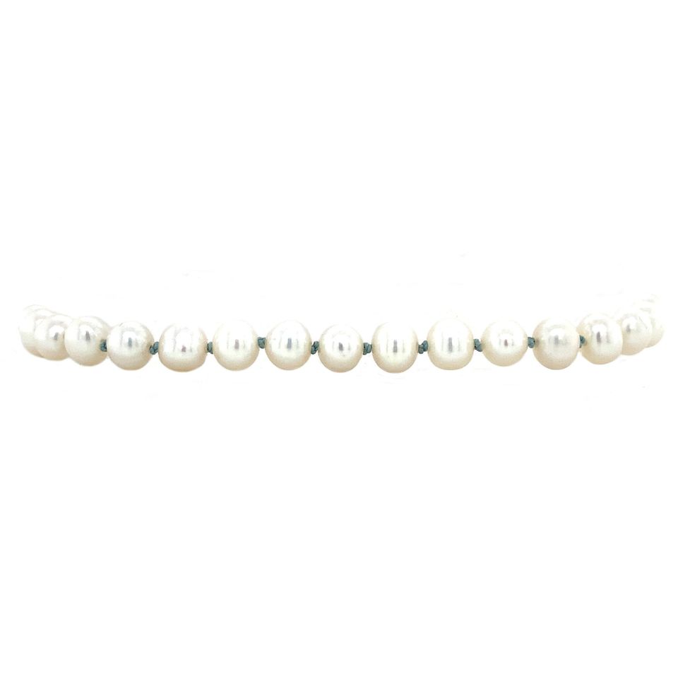 Vintage 14K Gold Bracelet with Pearls 22 cm