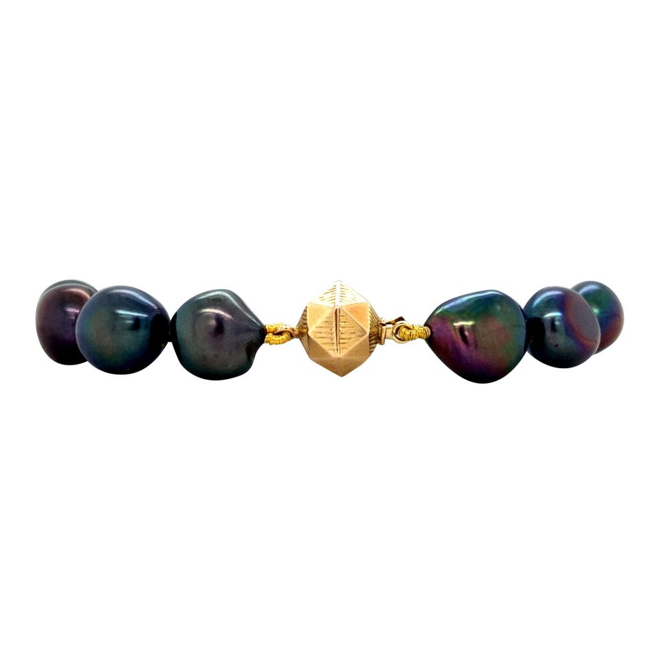 Vintage Pearl Bracelet with 14K Gold Clasp