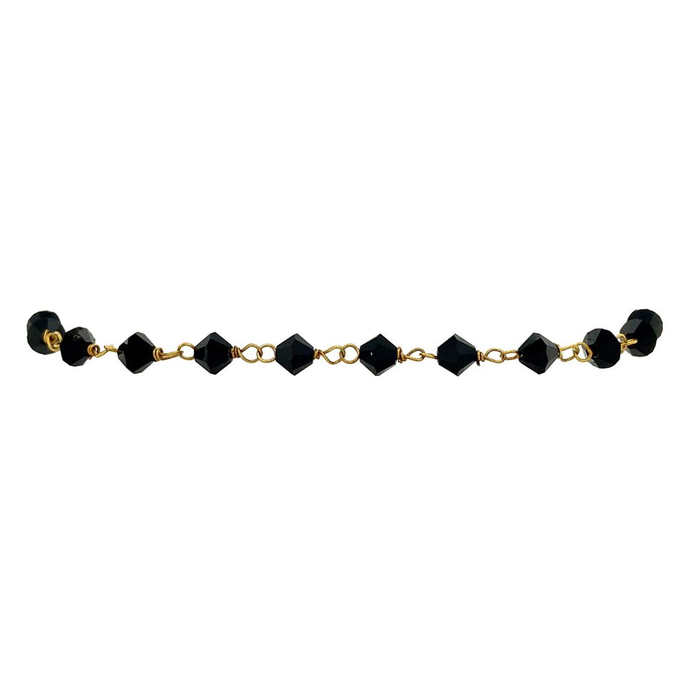 Vintage 14K Gold Bracelet with Onyx