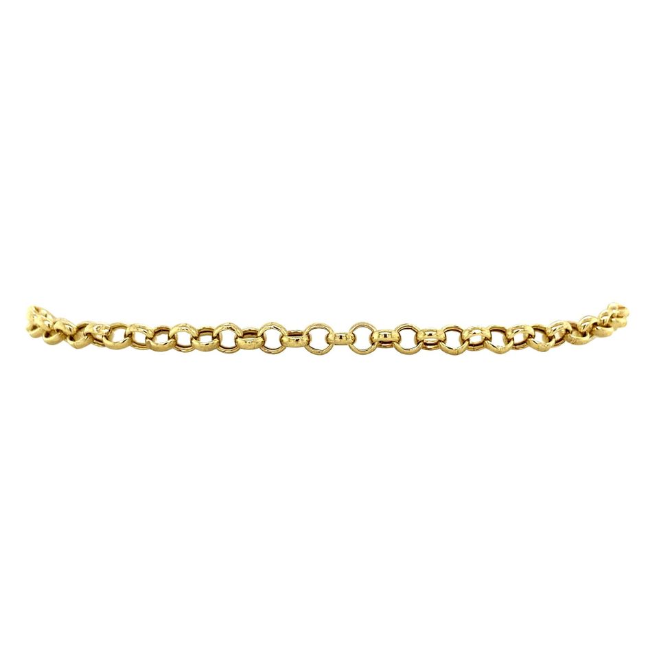 Vintage 14K Gold Bracelet Jaseron 19 cm