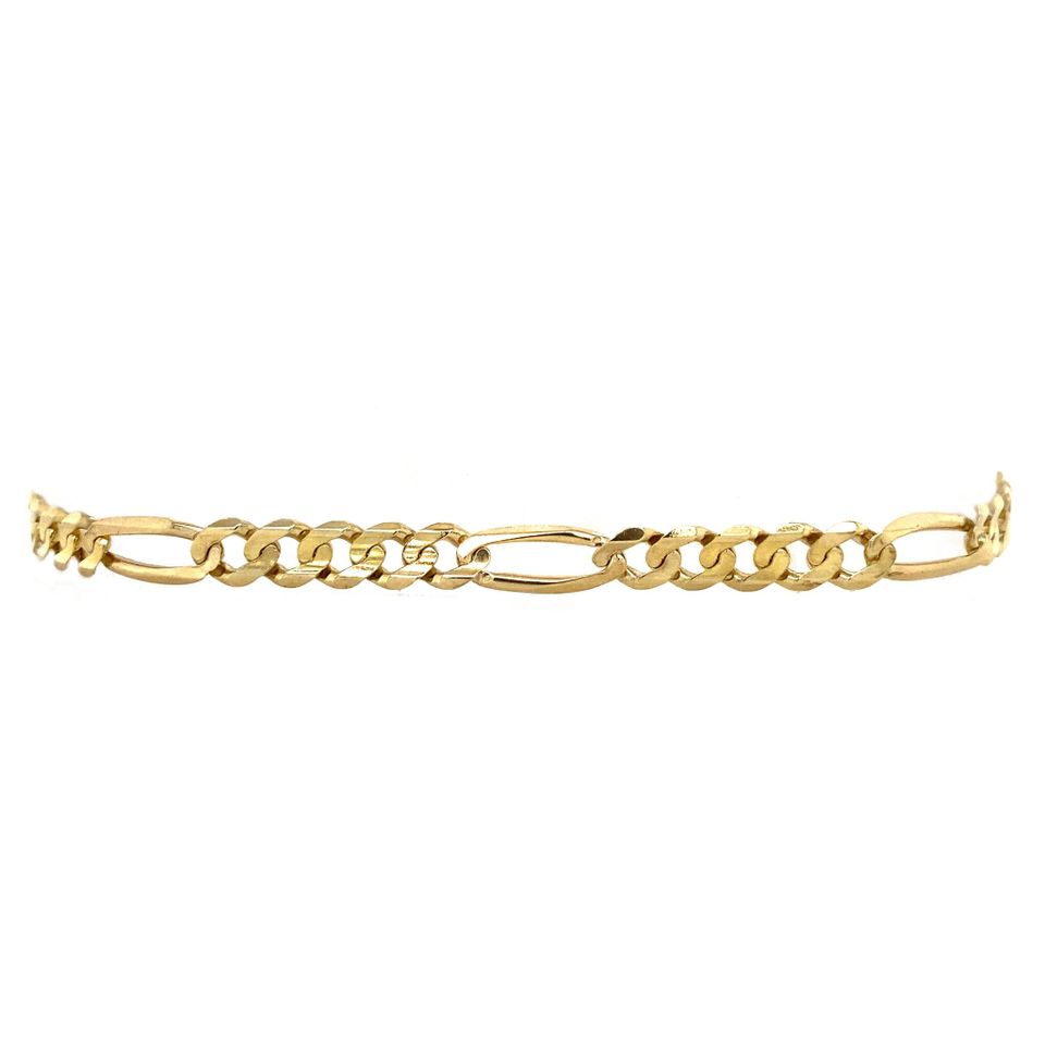 Vintage 8K Gold Bracelet Figaro 20 cm