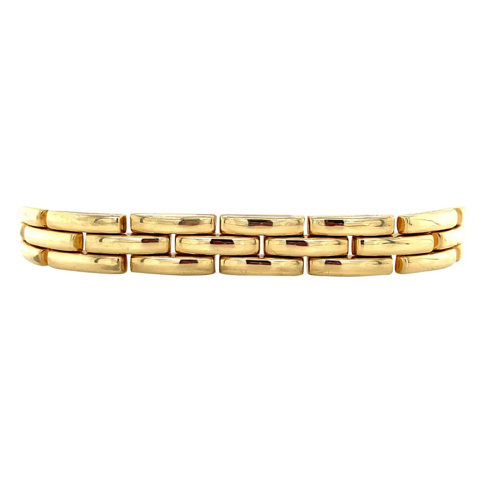 Vintage 14K Gold Bracelet Fancy 19 cm