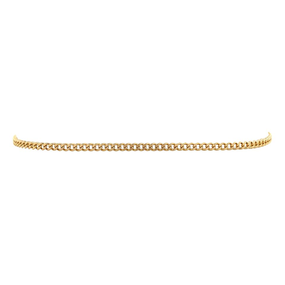 Vintage 14K Gold Bracelet Curb 19.5 cm