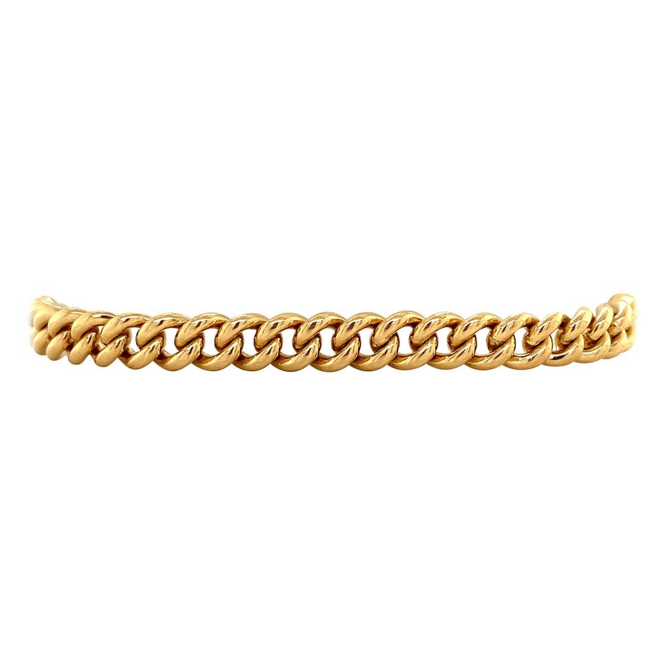 Vintage 14K Gold Bracelet Curb 19 cm
