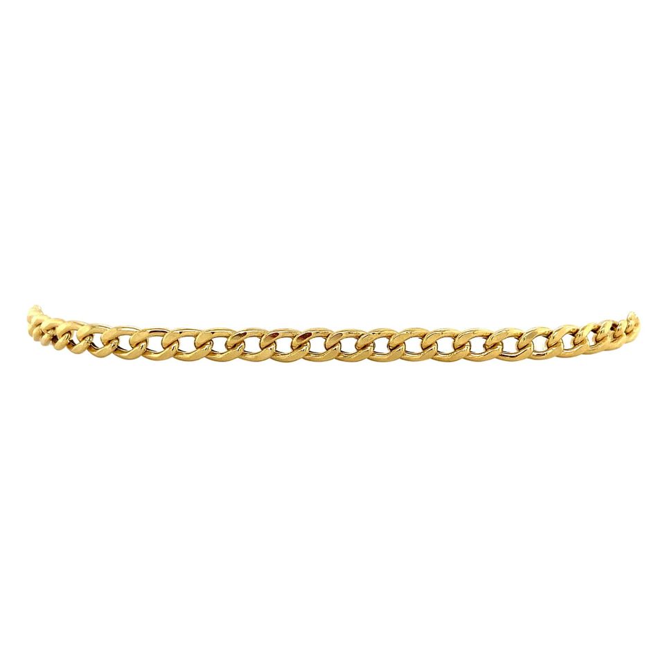 Vintage 14K Gold Bracelet Curb 19 cm