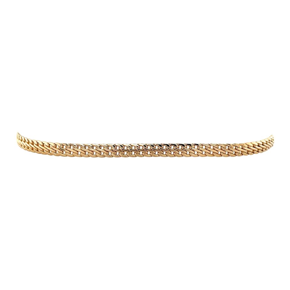 Vintage 14K Gold Dubbele Curb Bracelet