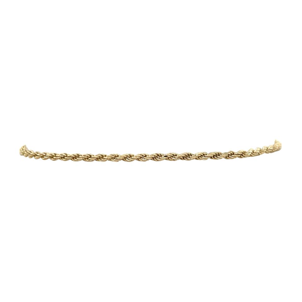 Vintage 14K Gold Rope Bracelet