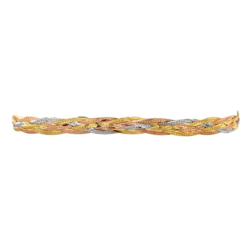 Vintage 14K Tricolor Gold Bracelet