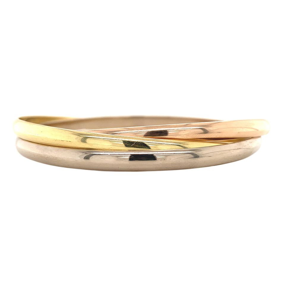 Vintage Cartier Trinity 18K Gold Bracelet