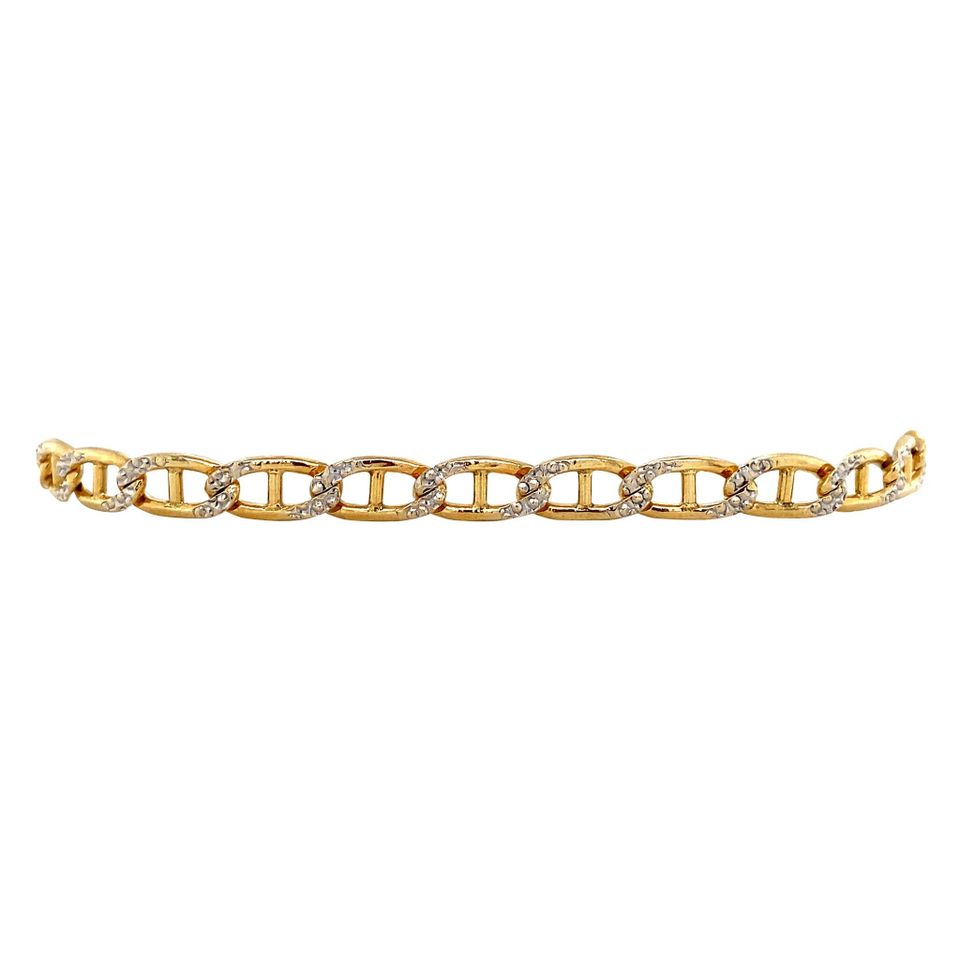 Vintage 14K Two Tone Gold Bracelet