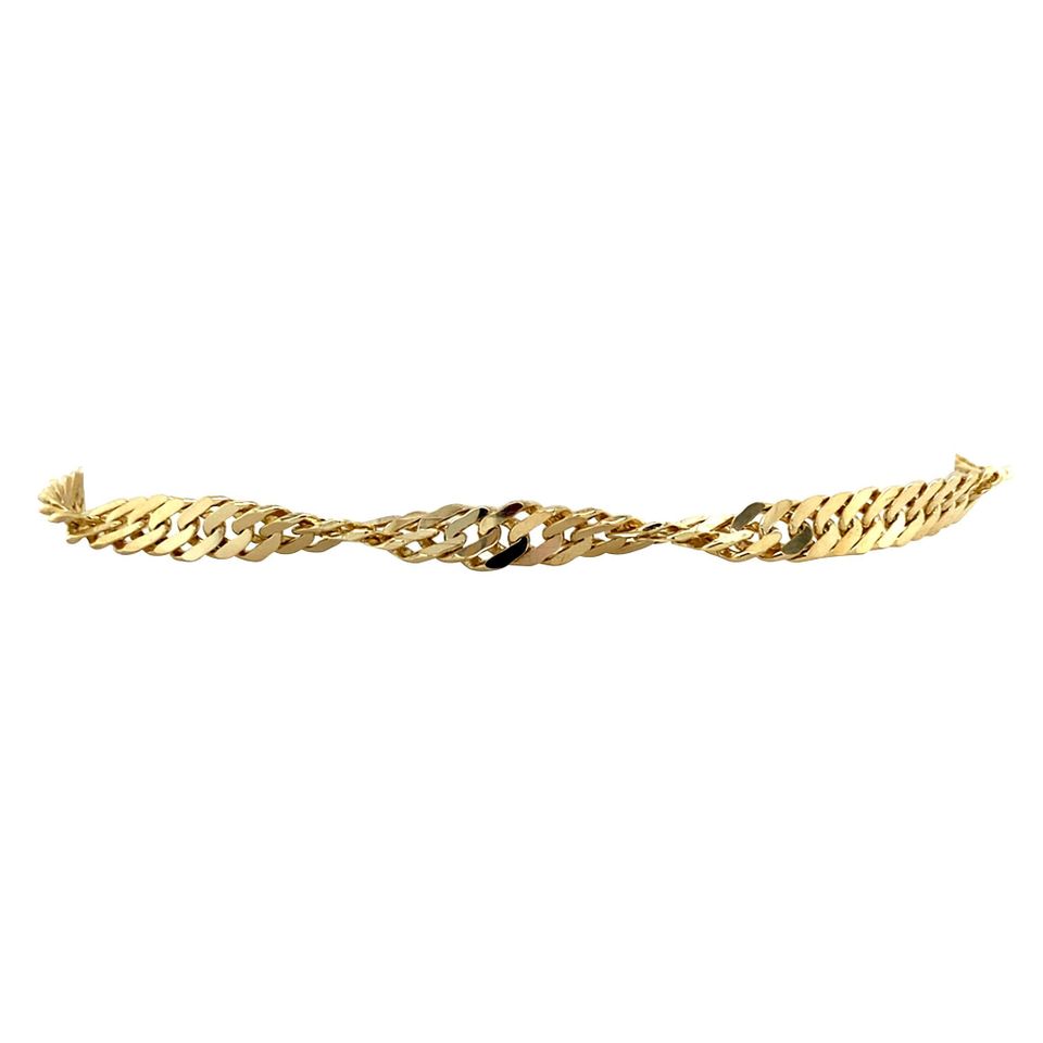 Vintage 14K Gold Singapore Bracelet