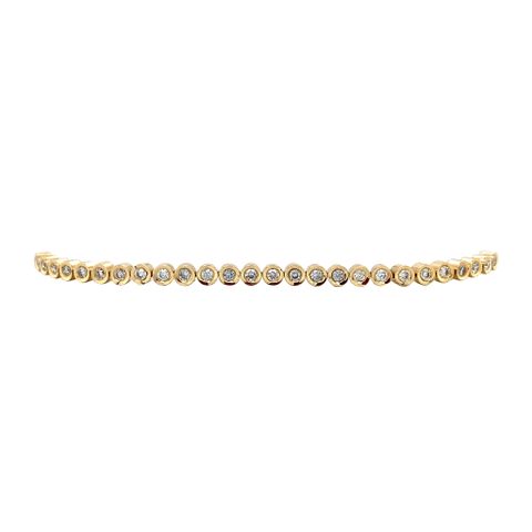 Vintage 18K Gold Tennis Bracelet with Diamond