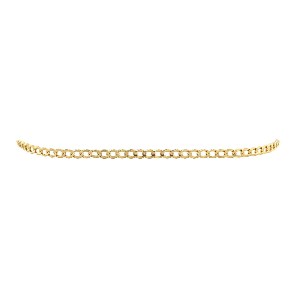Vintage 14K Gold Bracelet Curb 18.5 cm