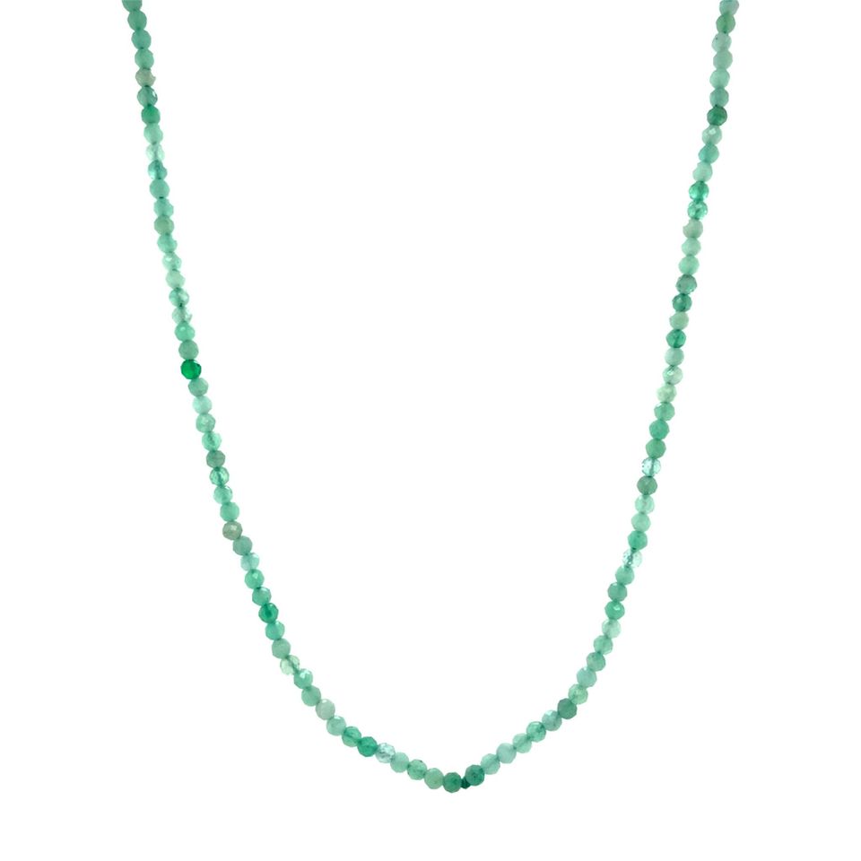 Vintage Emerald Necklace with 14K Gold Clasp