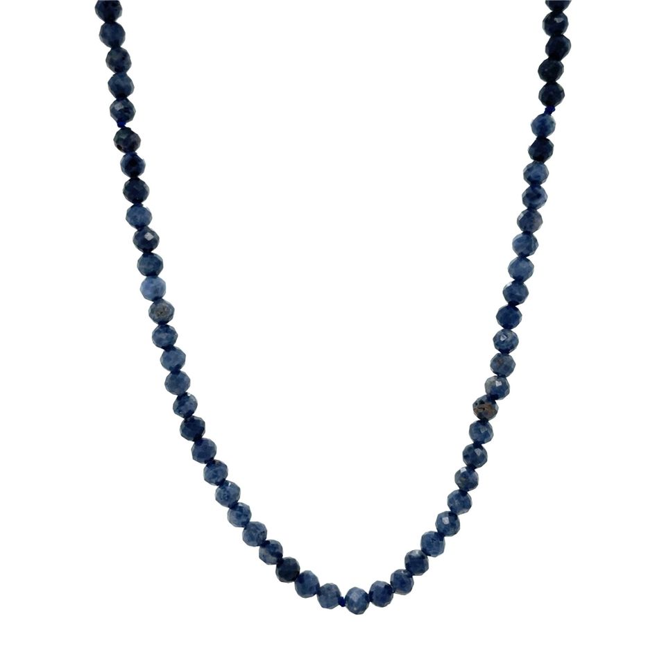 Vintage Sapphire Necklace with 14K Gold Clasp