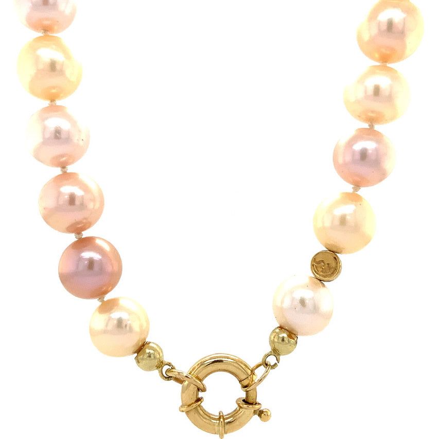 Vintage Schoeffel Pearl Necklace with 14K Gold Clasp