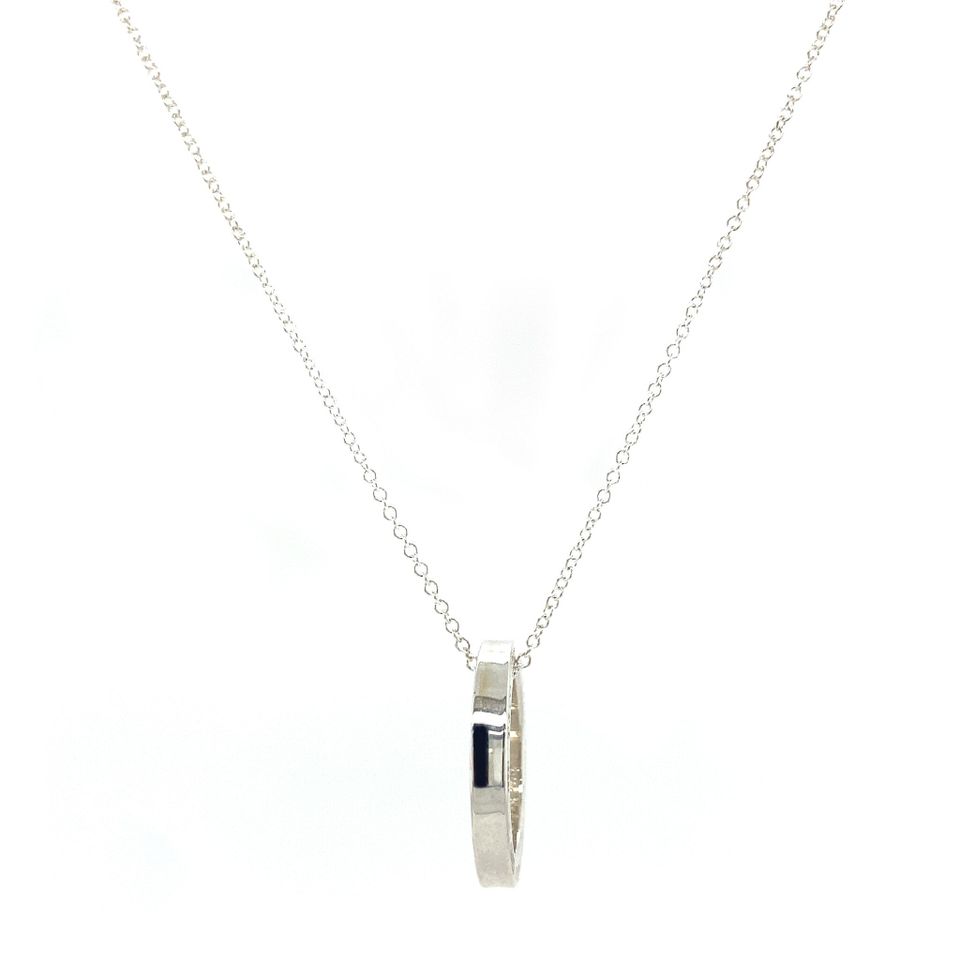 Vintage Tiffany & Co Sterling Silver Necklace with Pendant 40.5 cm