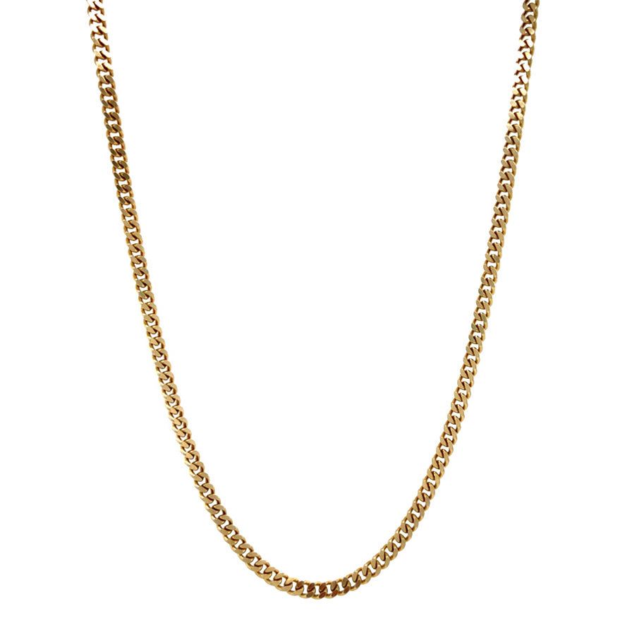 Vintage 14K Gold Curb Necklace