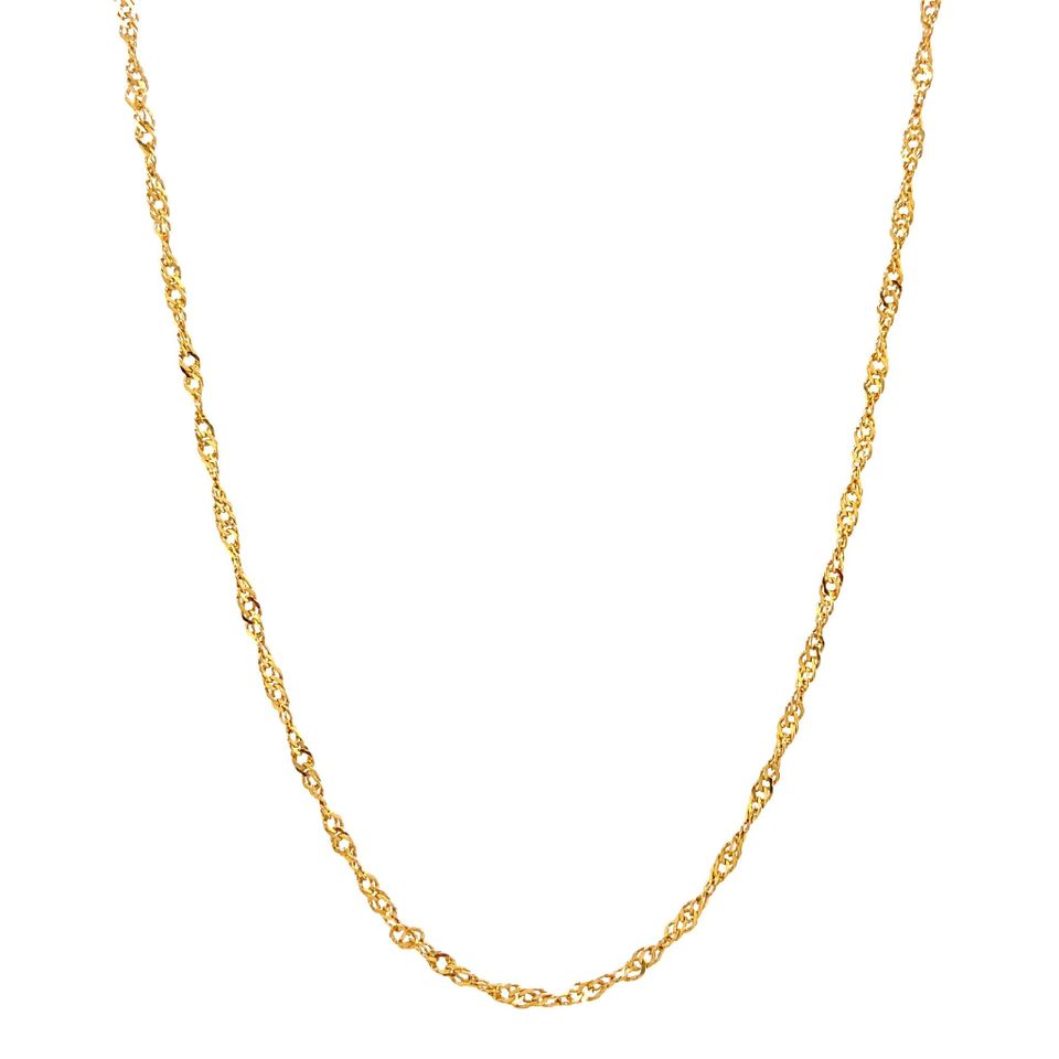 Vintage 14K Gold Necklace Singapore 46.5 cm