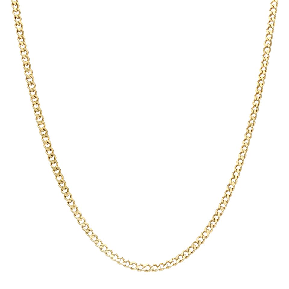 Vintage 14K Gold Curb Necklace