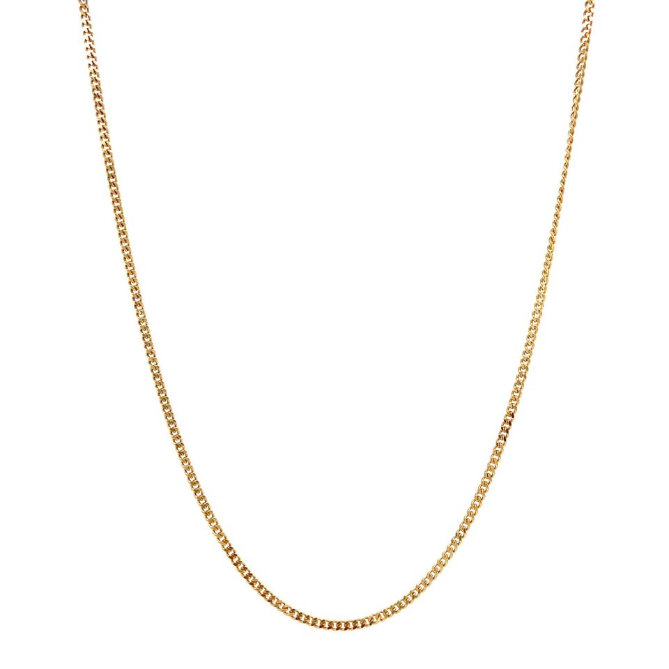 Vintage 14K Gold Necklace Curb 42 cm