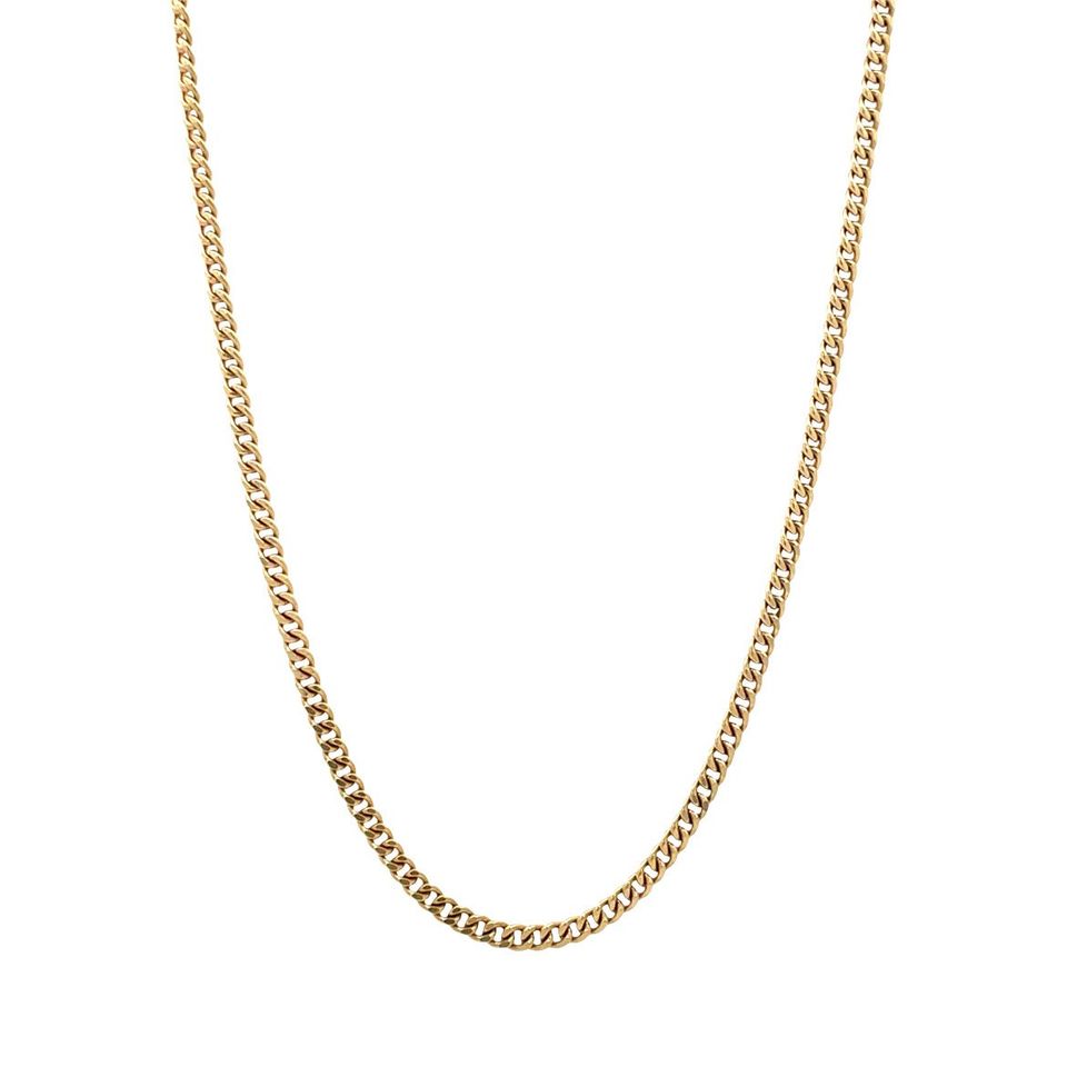 Vintage 14K Gold Curb Necklace